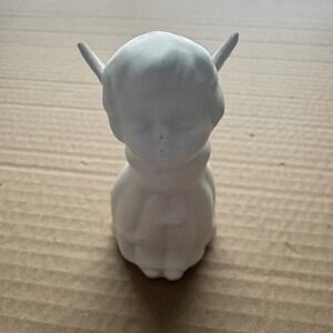 Vintage Bone China Kissing‎ Angel Figurine Cherub Wings Birds On Dress 4" Tall